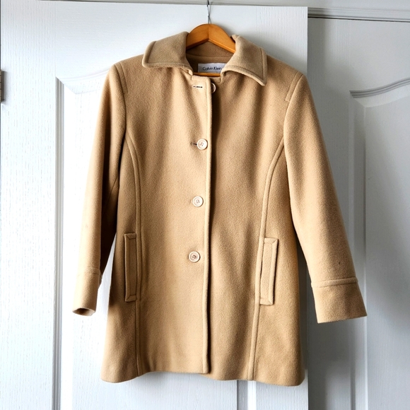 CALVIN KLEIN Pea Coat - Picture 1 of 9